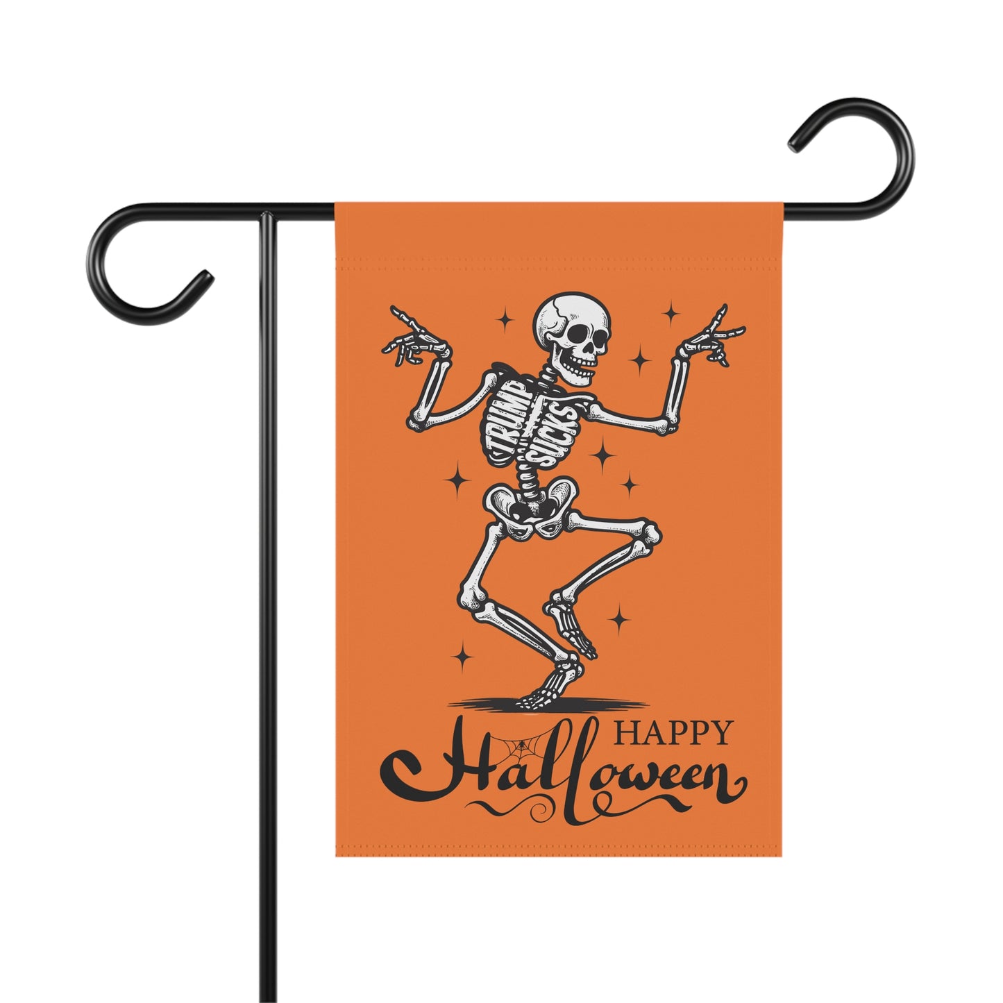 Subtle Trump Sucks Halloween Skeleton Garden Flag