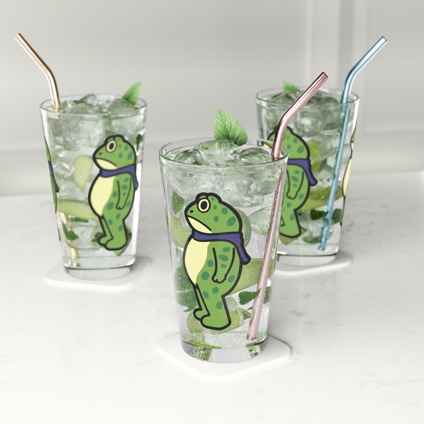 Portland Protest Frog Pint Glass – 16oz Funny Frog Glassware, Dishwasher Safe Beer Glass, Portland Gift