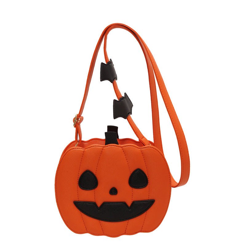 Funny Pumpkin Halloween Crossbody Bag β Cute Cartoon Bat Shoulder Bag for Women, Personalized Spooky Purse
