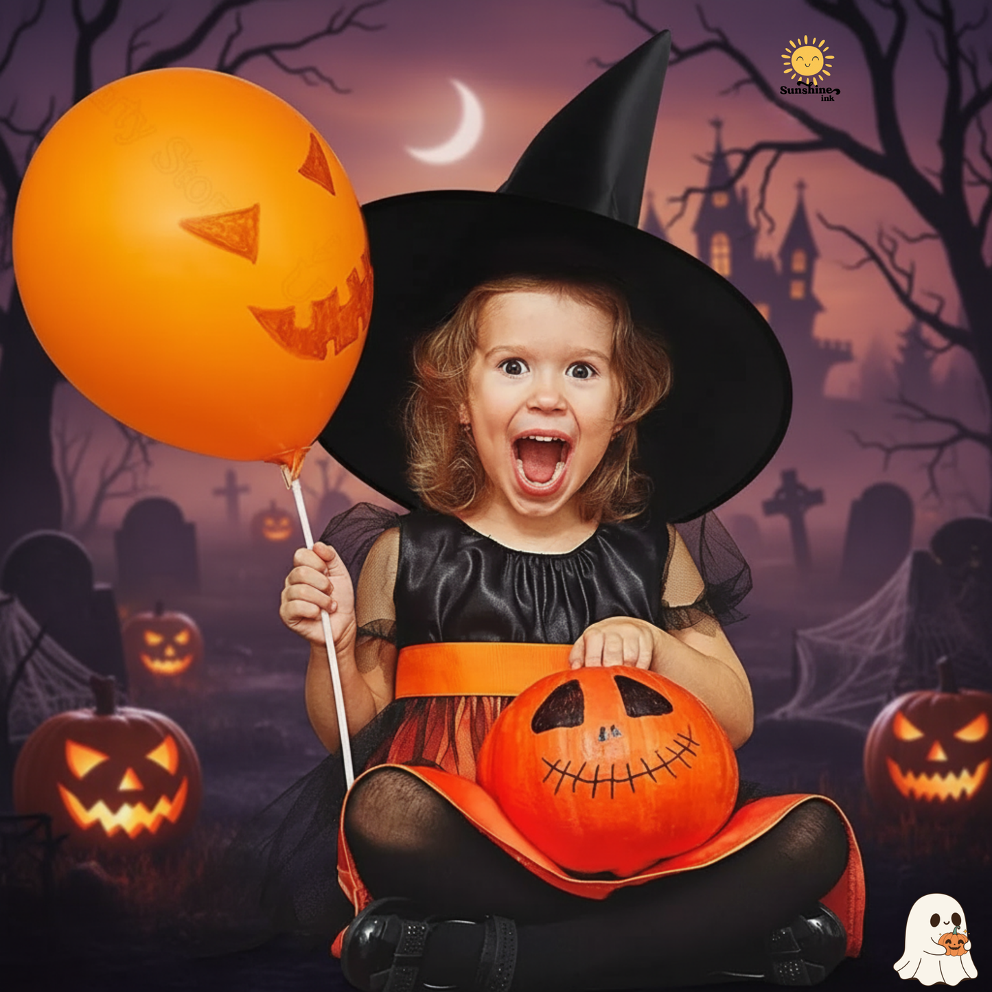 Spooky Floating Witch Hats 6/12 piece option– Hanging Halloween Decorations for Indoor & Outdoor Haunted House, Porch & Party Décor