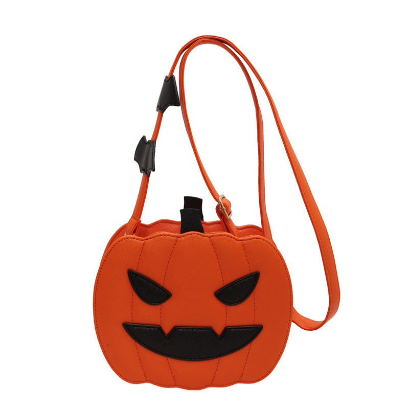 Funny Pumpkin Halloween Crossbody Bag β Cute Cartoon Bat Shoulder Bag for Women, Personalized Spooky Purse