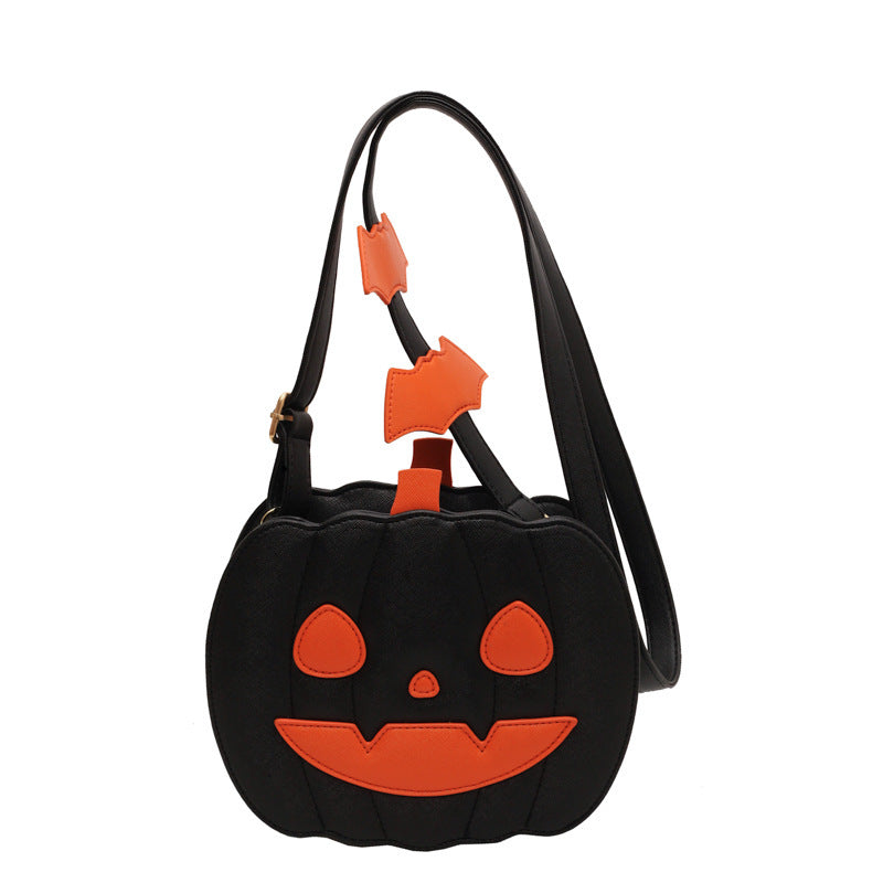 Funny Pumpkin Halloween Crossbody Bag β Cute Cartoon Bat Shoulder Bag for Women, Personalized Spooky Purse