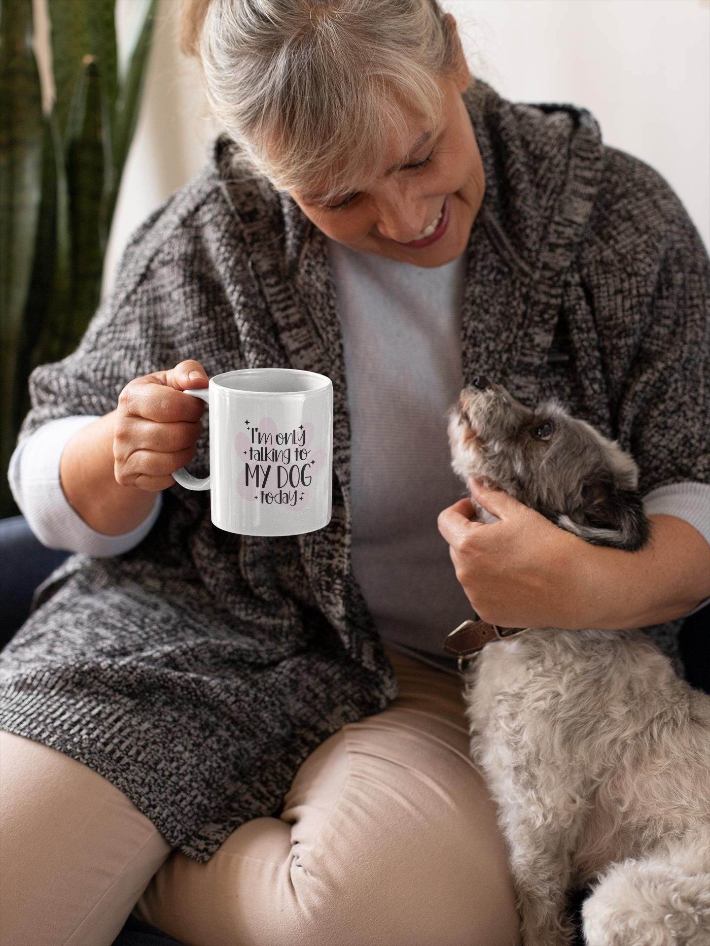 I'm Only Talking to My Dog Today Ceramic Mug 11oz