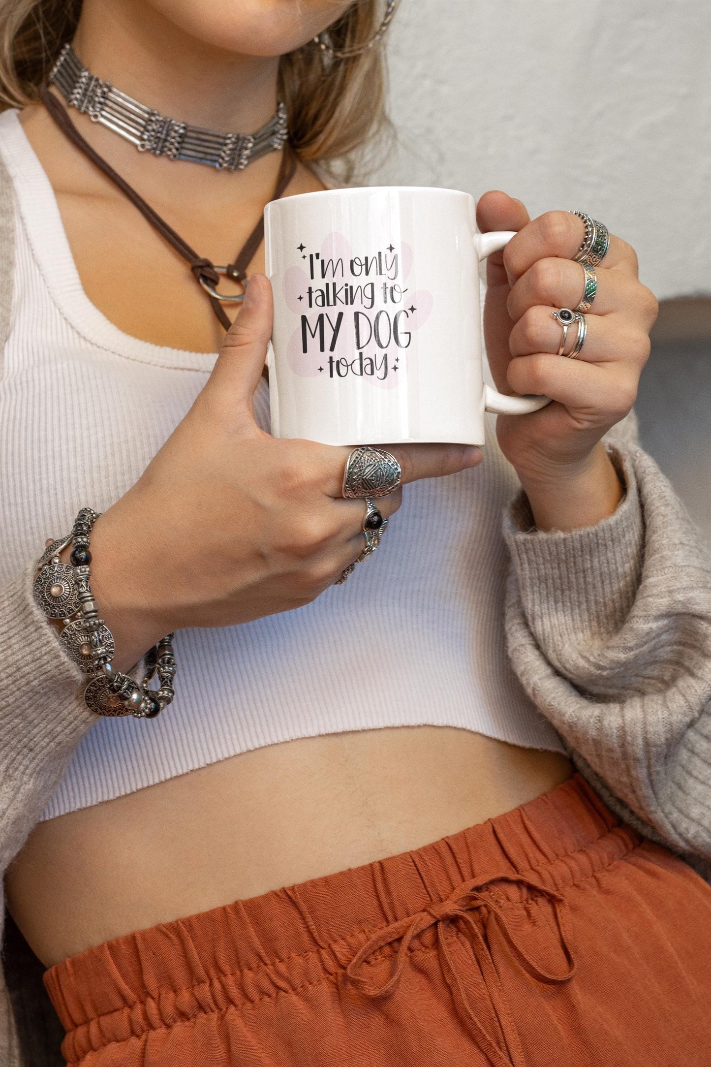 I'm Only Talking to My Dog Today Ceramic Mug 11oz