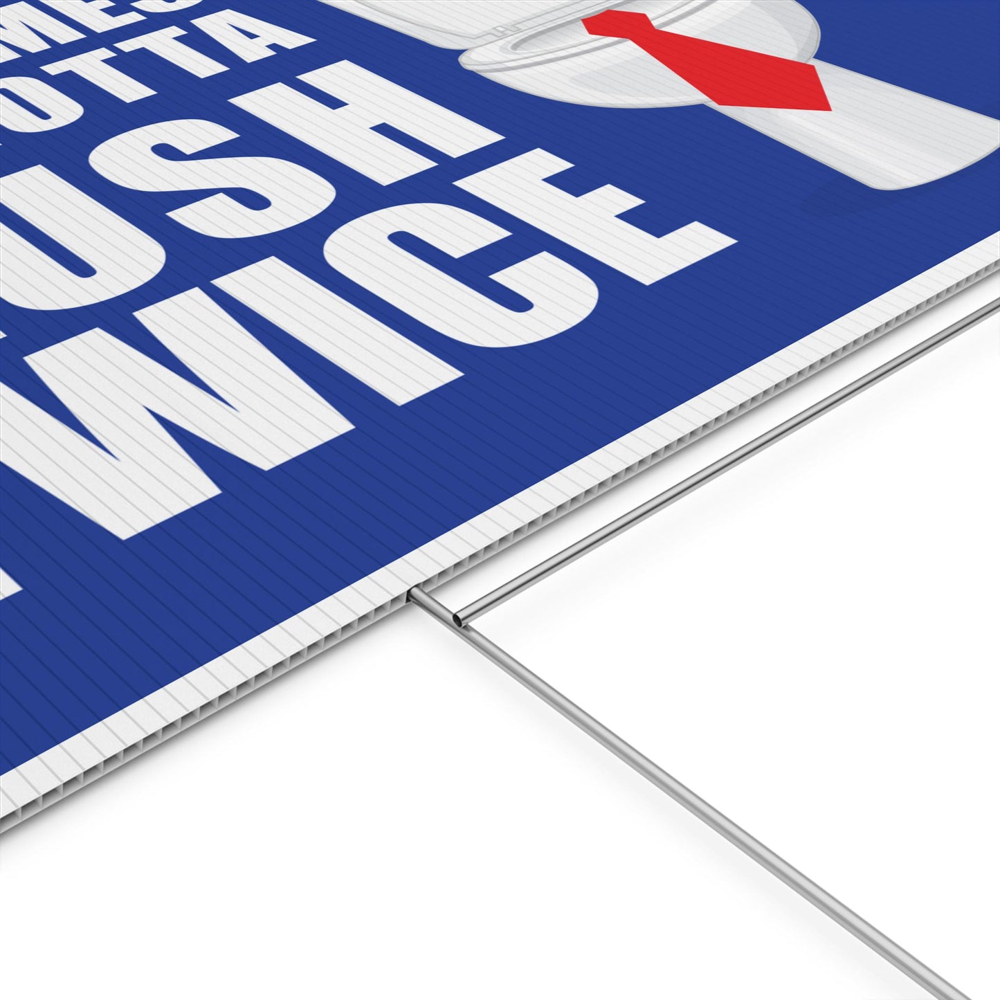 Flush Twice Anti Trump Plastic Yard Sign, Kamala Harris, Kamala 2024 Yard Sign