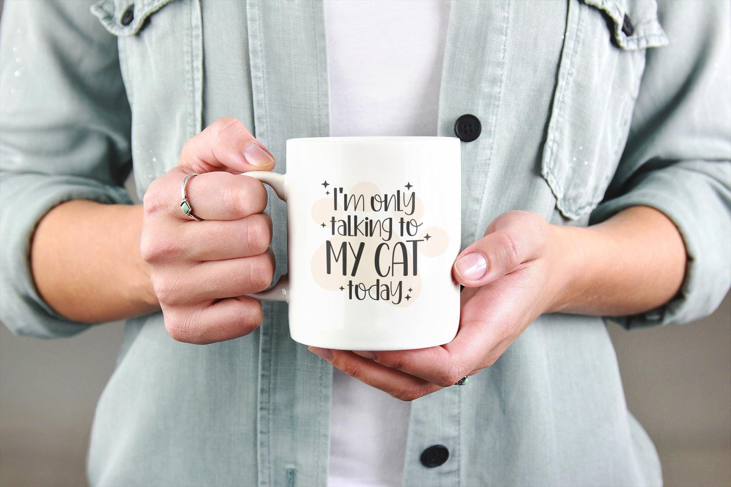 I'm Only Talking to My Cat Today Ceramic Mug 11oz