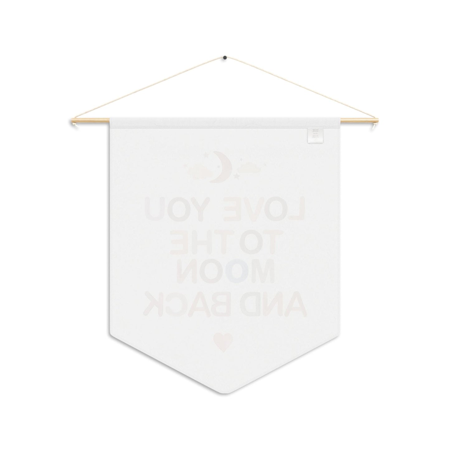 Pennant Wall Decor, Hanging Decoration, Nursery Wall Hanging, Baby Toddler Gift, Nursery Decor, Wall Art - love you to the moon and back,