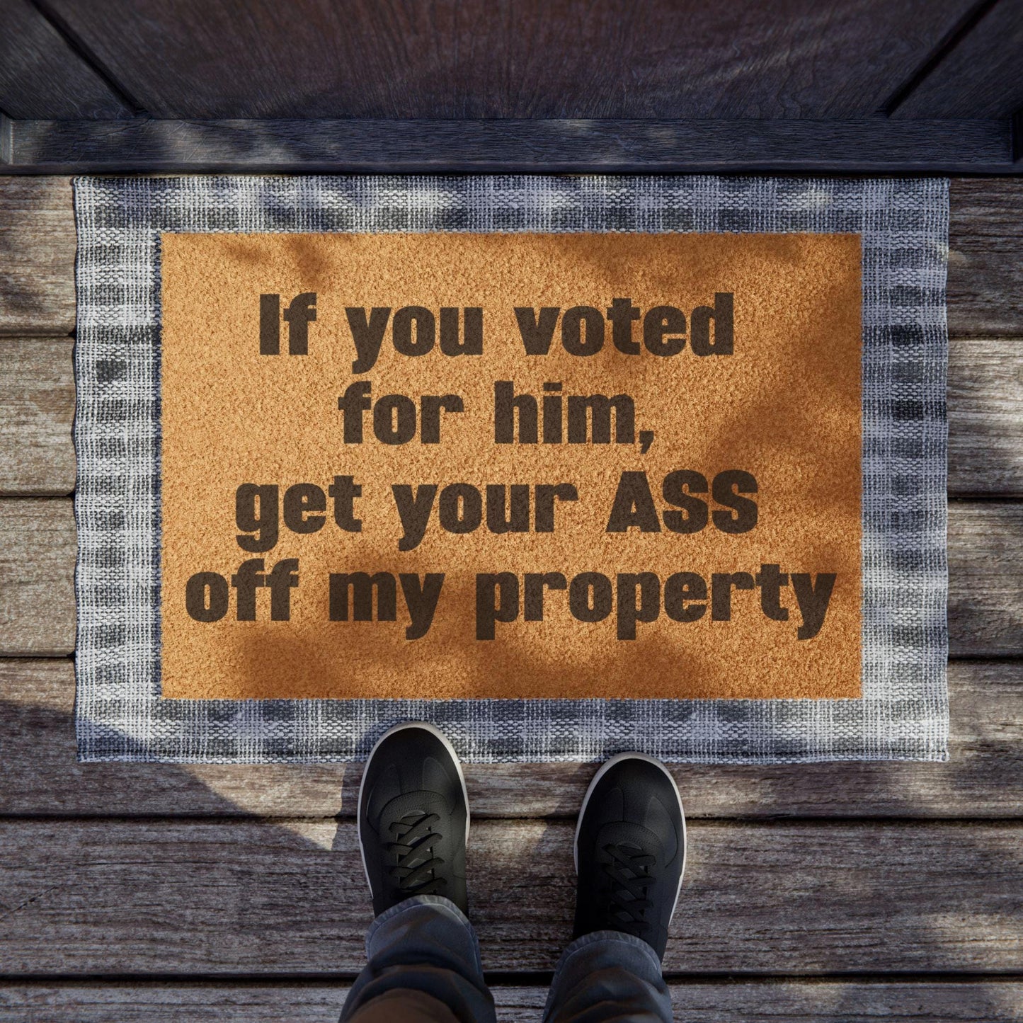 Political Anti Trump Doormat - Resistance Home Decor, Not My President Entry Mat, Voting Rights Activist Gift, Anti-Trump Front Porch Rug,