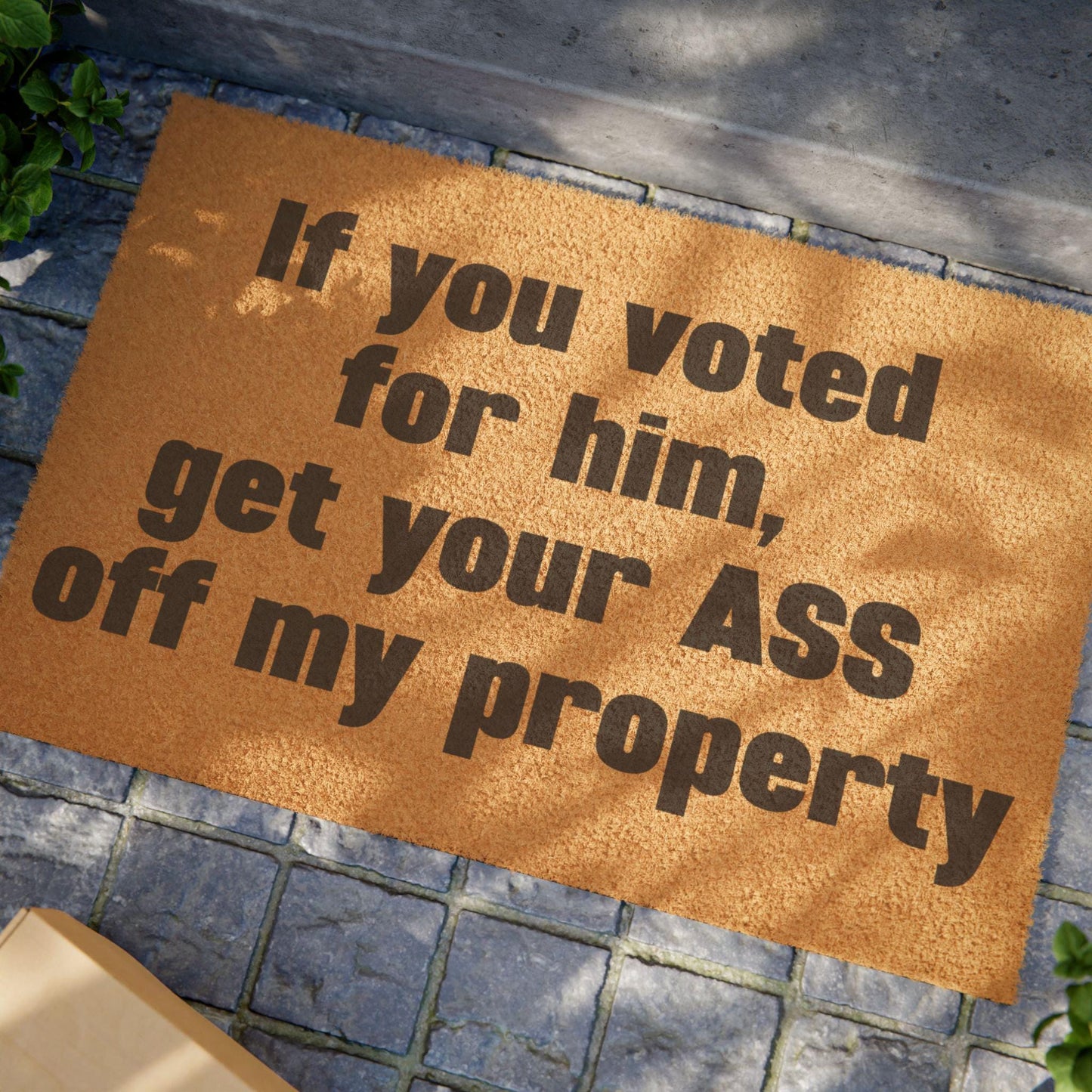 Political Anti Trump Doormat - Resistance Home Decor, Not My President Entry Mat, Voting Rights Activist Gift, Anti-Trump Front Porch Rug,