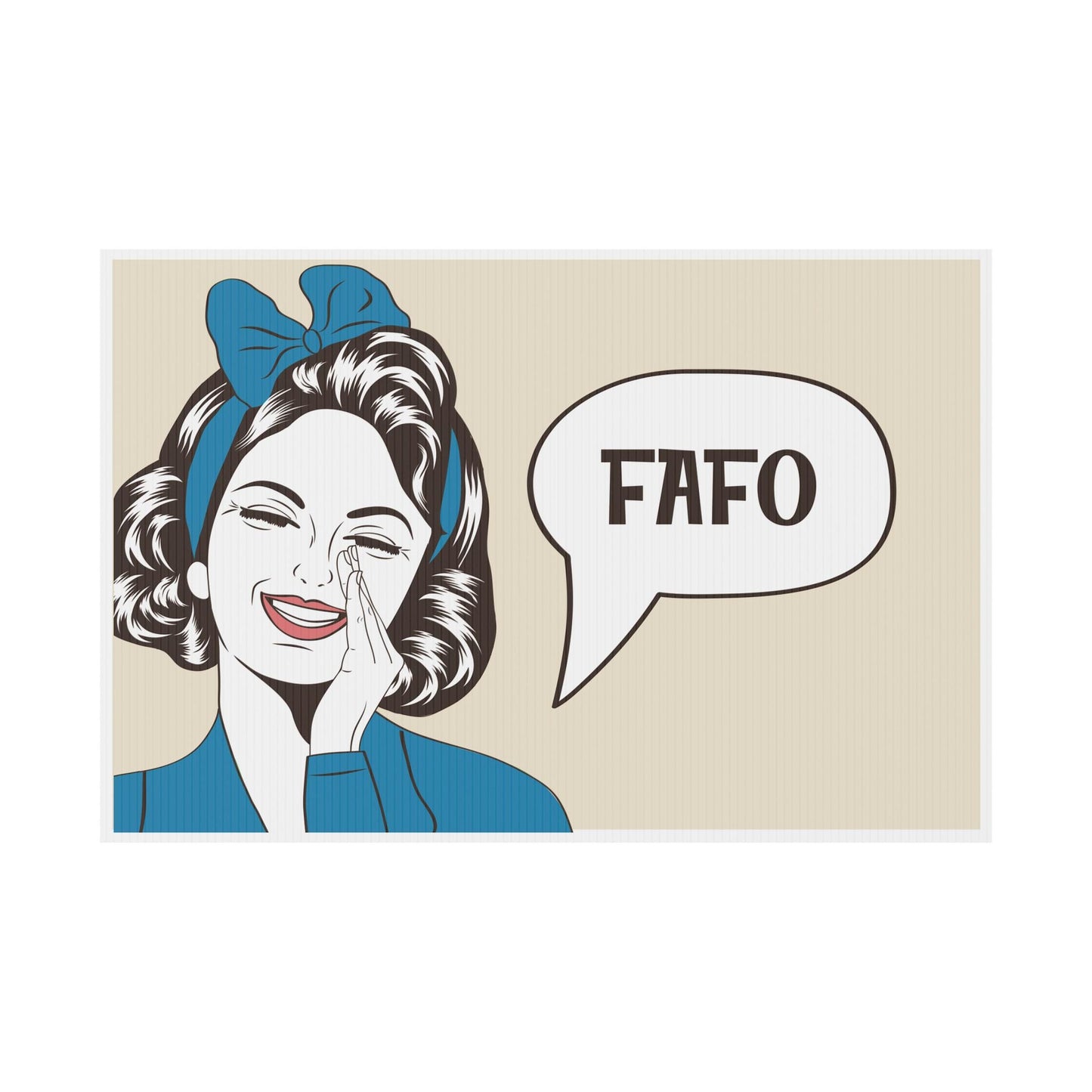 FAFO Yard Sign, Anti-Trump Plastic Yard Sign, Durable Protest Sign