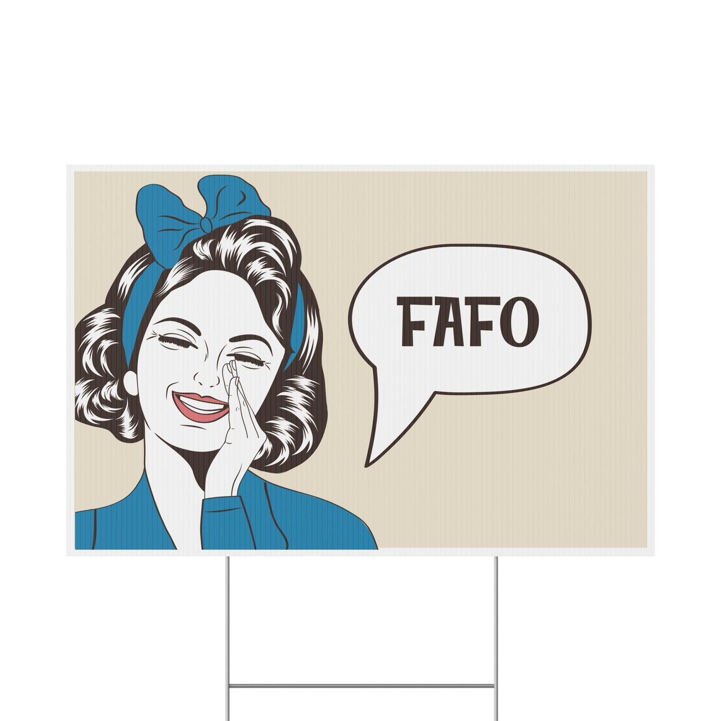 FAFO Yard Sign, Anti-Trump Plastic Yard Sign, Durable Protest Sign