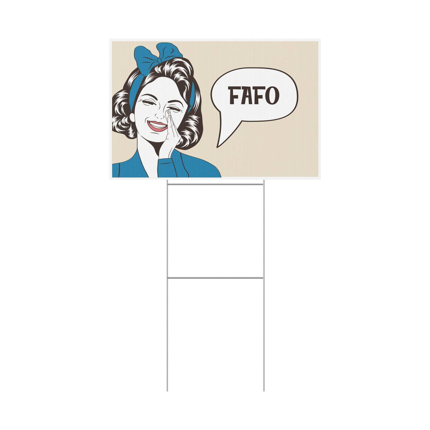 FAFO Yard Sign, Anti-Trump Plastic Yard Sign, Durable Protest Sign