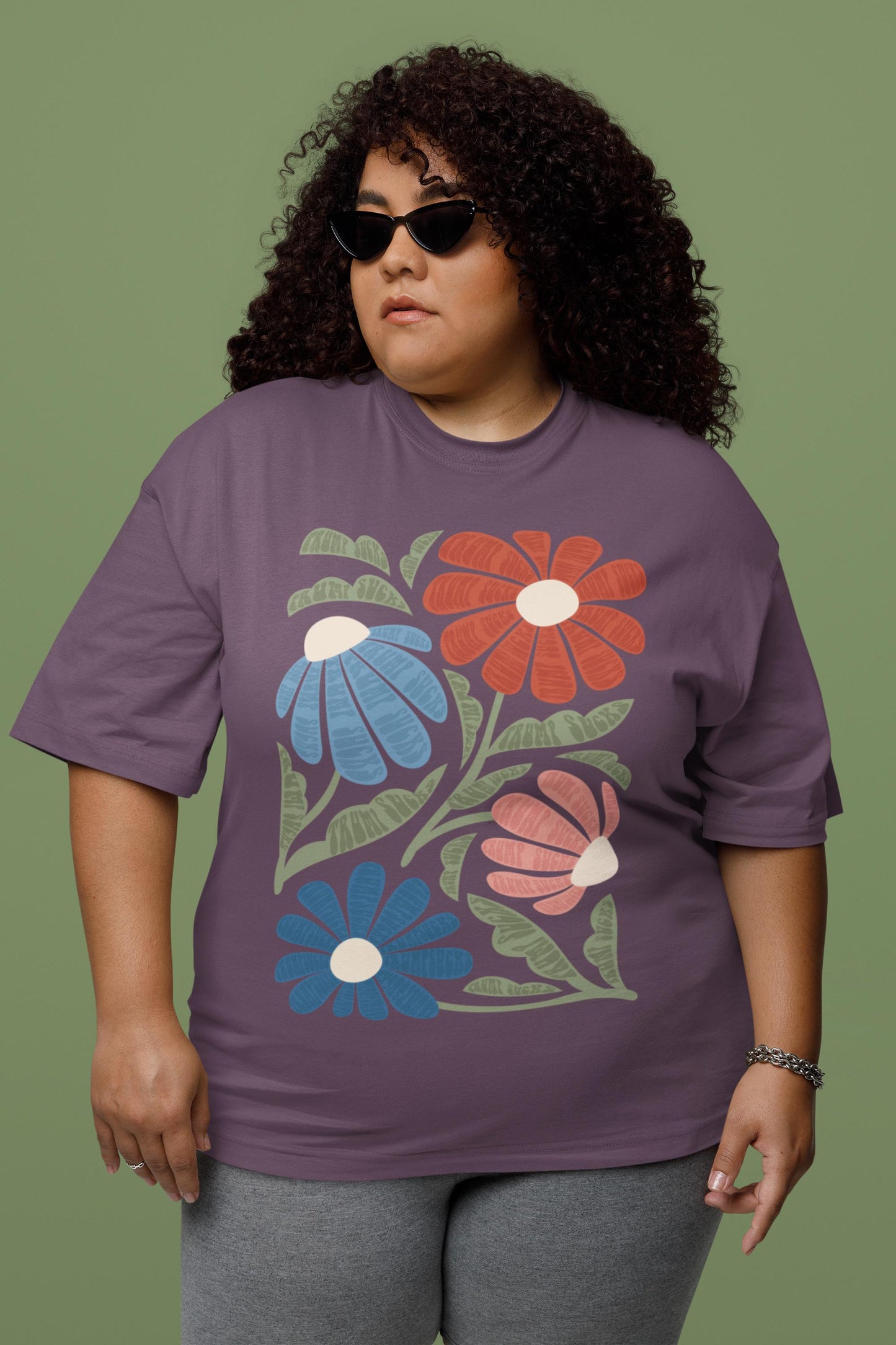 Trump Sucks Subtle Flower T-shirt