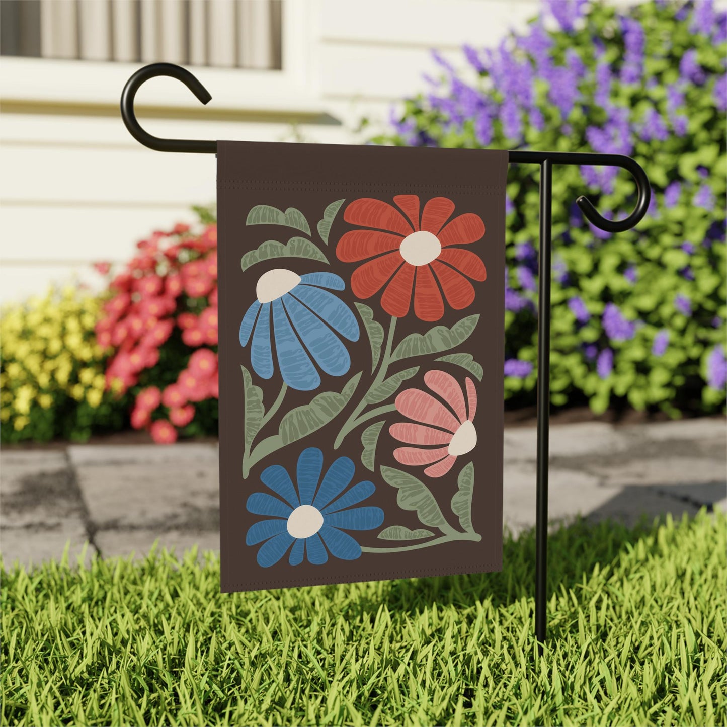Trump Sucks Subtle Flower Design Outdoor Yard Flag