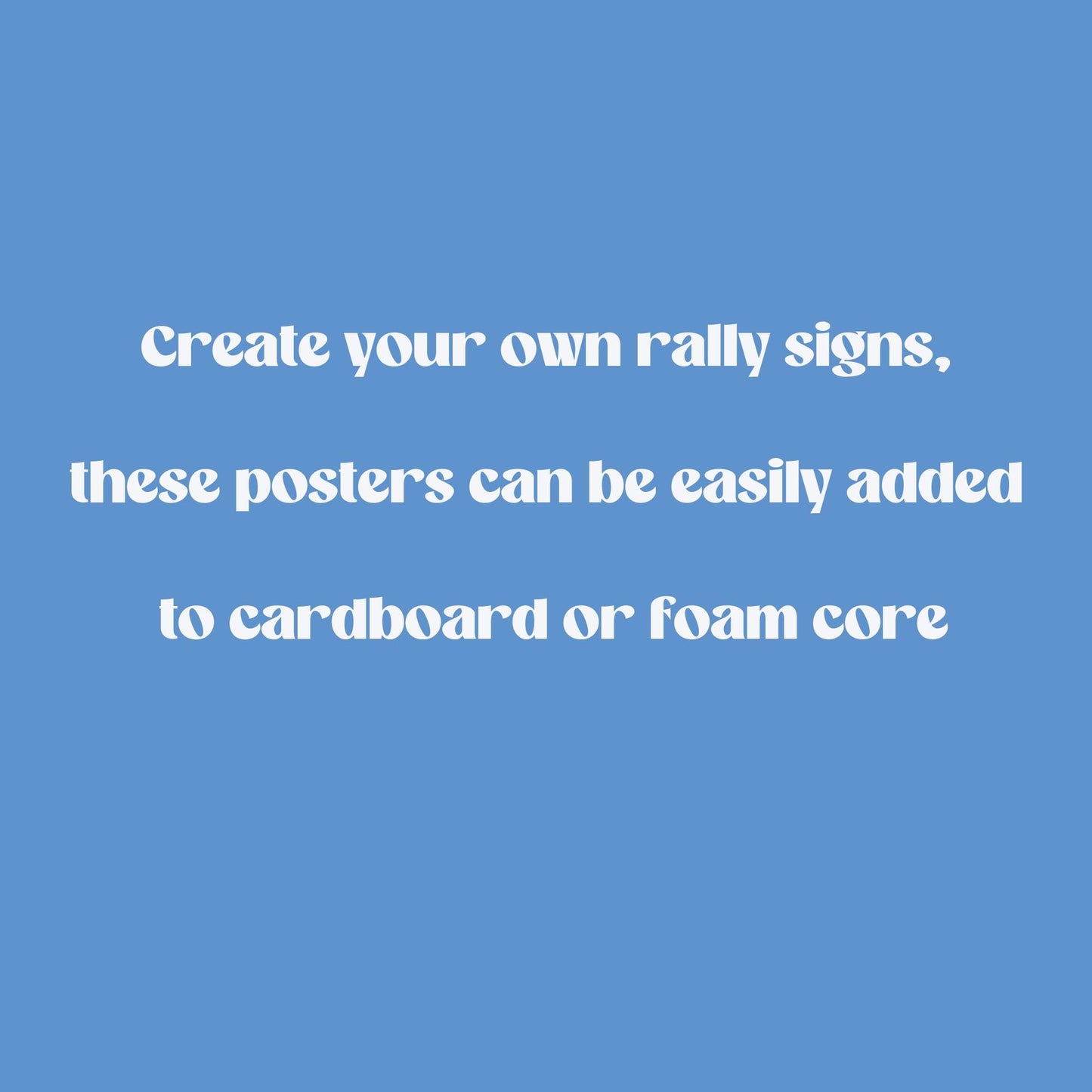 Clean Up on Aisle 47 Foam Board or DIY Poster - Protest Sign