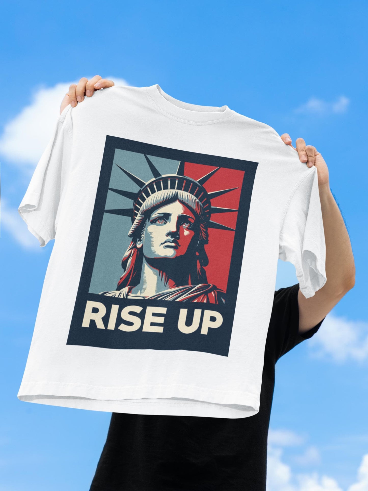 Rise Up Statue of Liberty -Anti Trump Political Protest Unisex T-shirt
