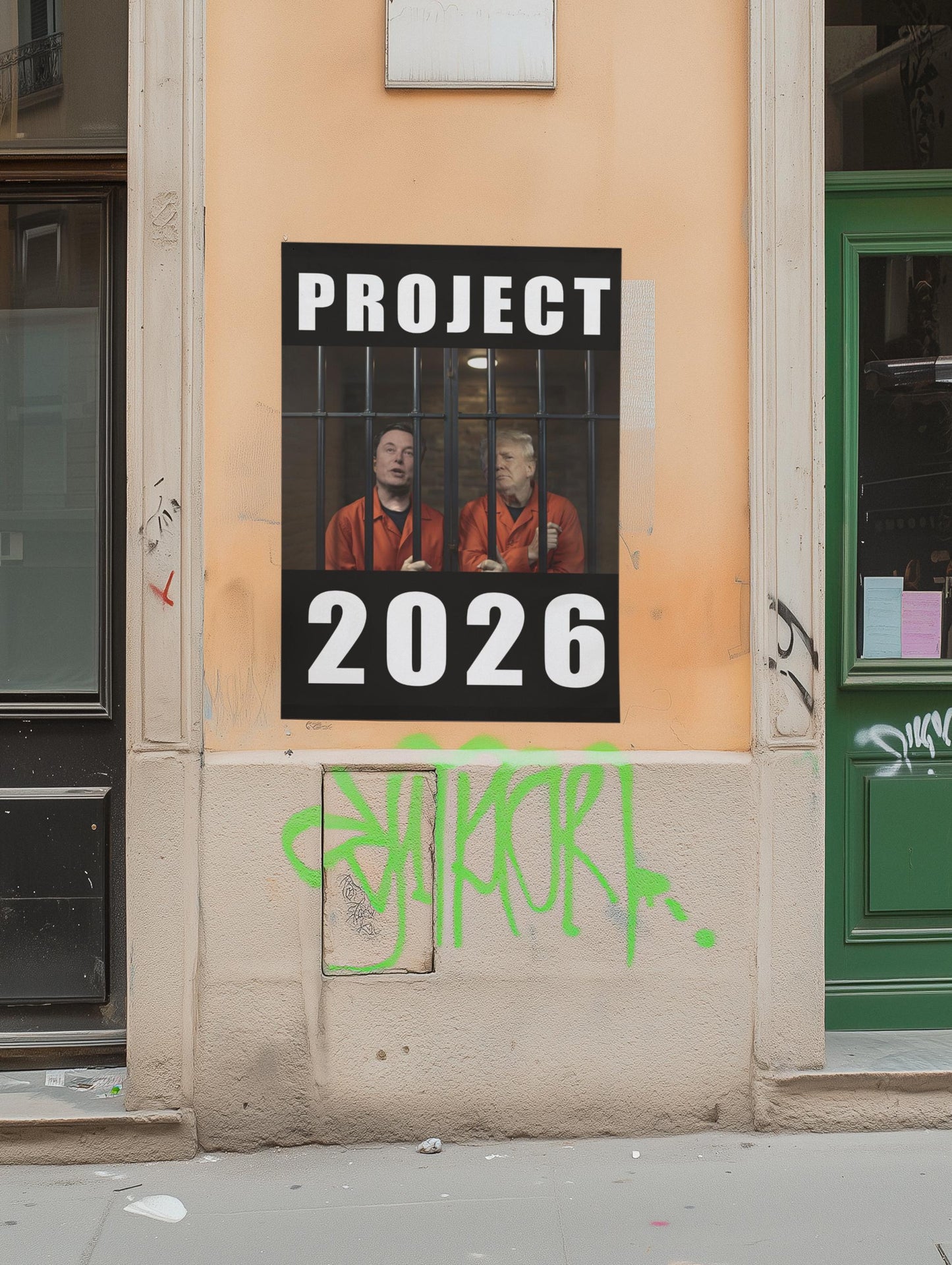 Project 2026, Foam Board Protest Sign, Anti-Trump Resistance, Anti-Elon, Political Activist Poster, Protest Poster