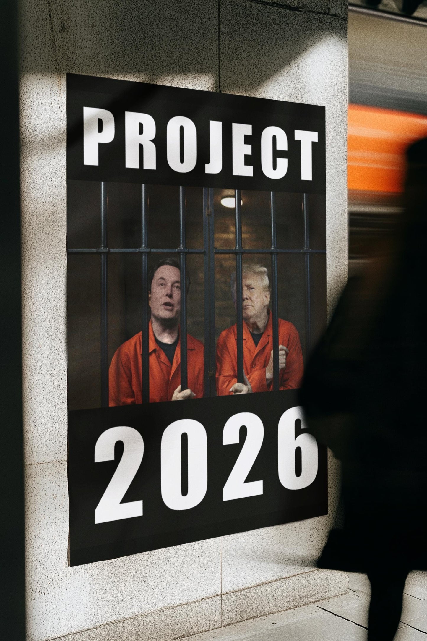 Project 2026, Foam Board Protest Sign, Anti-Trump Resistance, Anti-Elon, Political Activist Poster, Protest Poster