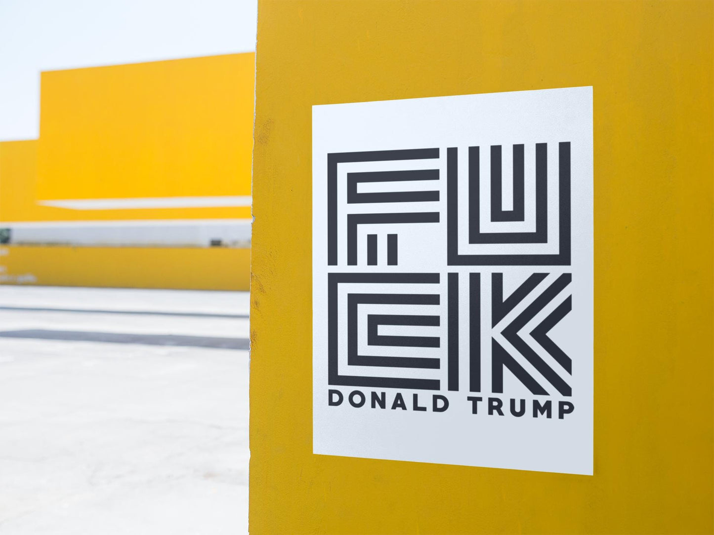 Fuck Donald Trump Foam Board or DIY Poster, Protest Sign, Anti Trump Resistance, Political Activist Poster, Rally Banner, Protest Poster