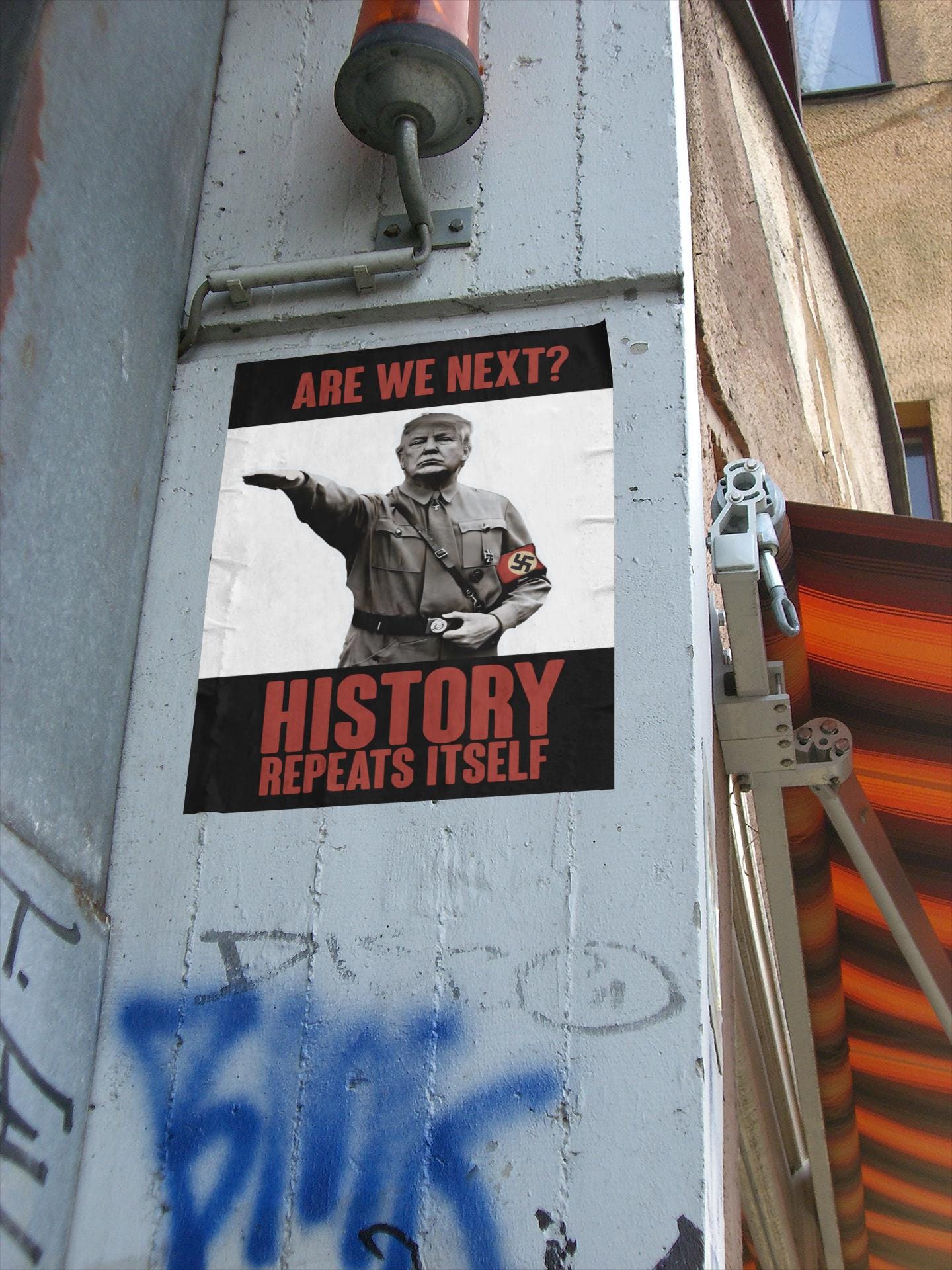 History Repeats Itself - Foam Board or DIY Poster, Protest Sign, Anti Trump, Resist, Anti Fascism, Political Activist Poster, Protest Poster