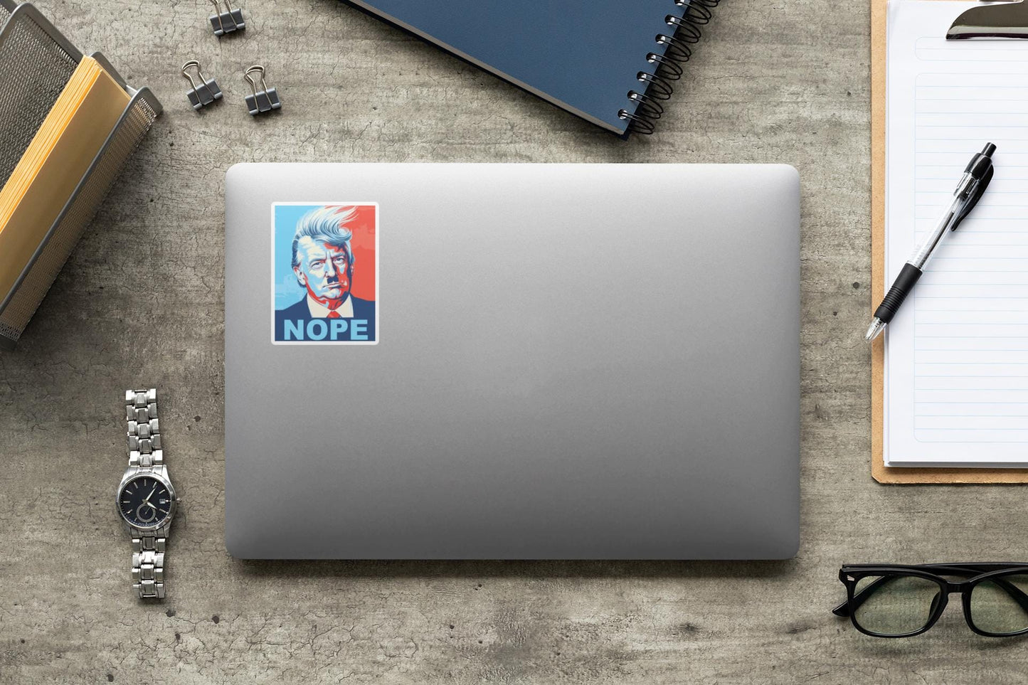 Pack of 5 Anti Trump Sticker, Nope To Fascism, Political Activist vinyl sticker, funny sticker