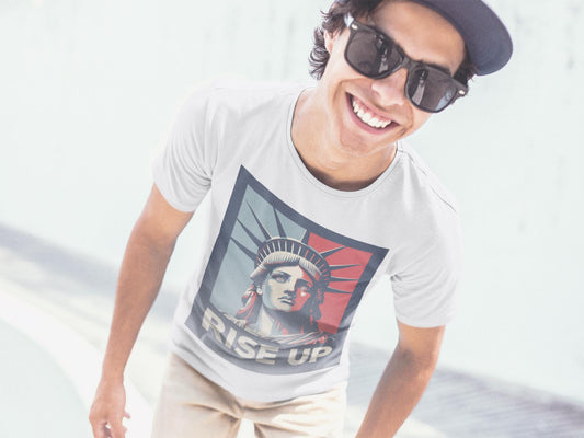 Rise Up Statue of Liberty -Anti Trump Political Protest Unisex T-shirt