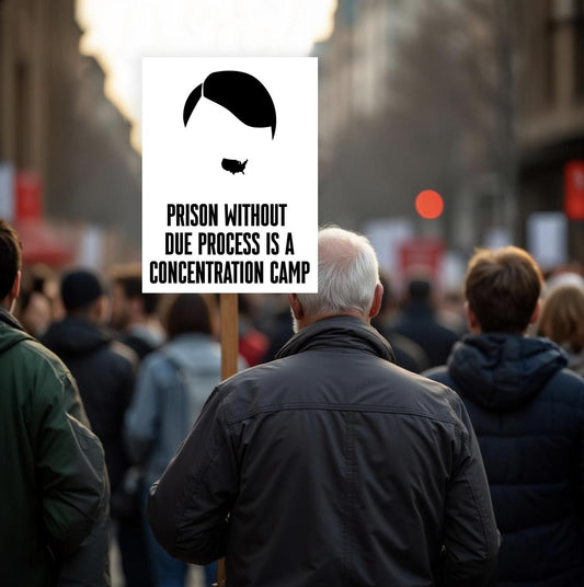 Prison Without Due Process Is A Concentration Camp Protest Sign