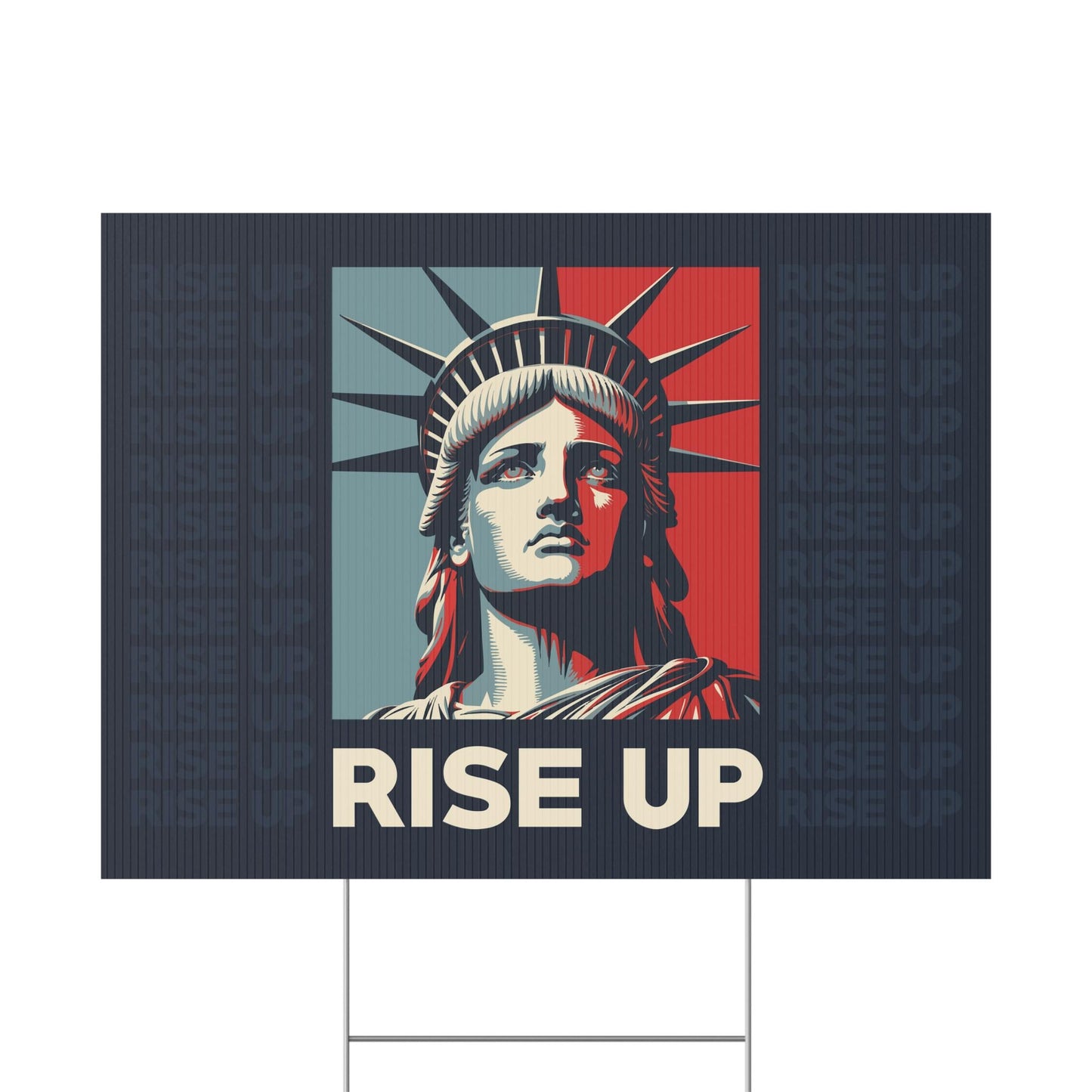 Rise Up Plastic Yard Sign
