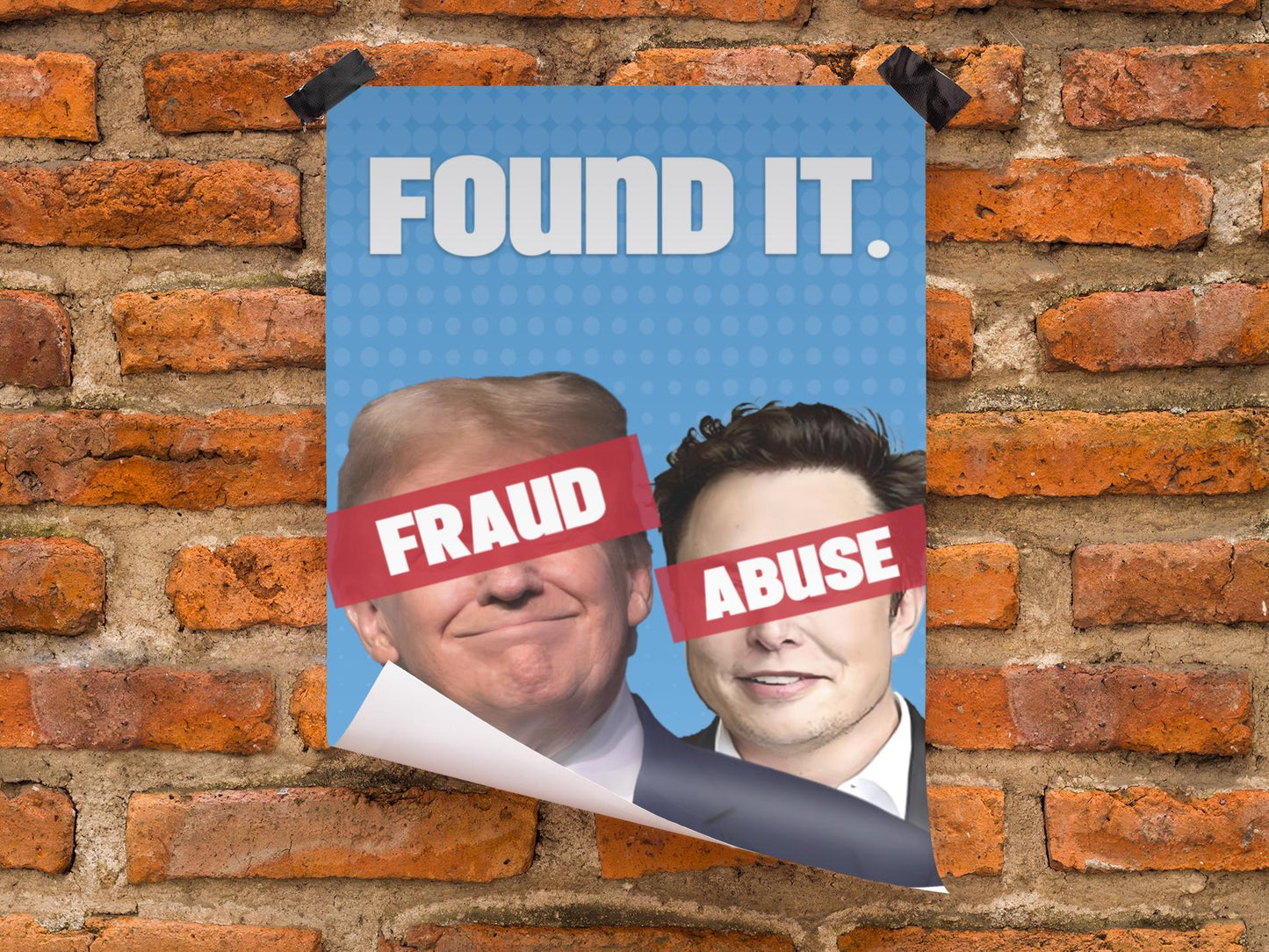 Fraud and Abuse Foam Board Protest Sign, Anti-Trump Resistance, Political Activist Poster, Rally Banner, Protest Poster