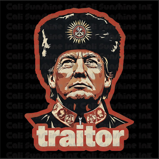 Anti Trump Traitor Protest Sign, Big Face on a Stick, Big Face Cut Out, Head on a stick. - 4 sizes