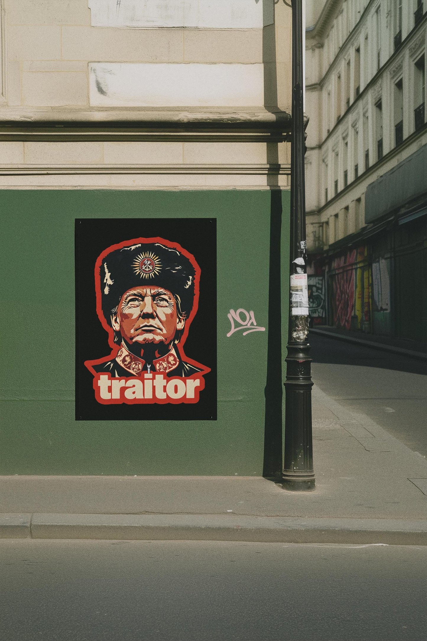 Trump Traitor Poster, Foam Board Protest Sign, Anti Trump Resistance, No To Fascism, Political Activist Poster, Rally Banner, Protest Poster