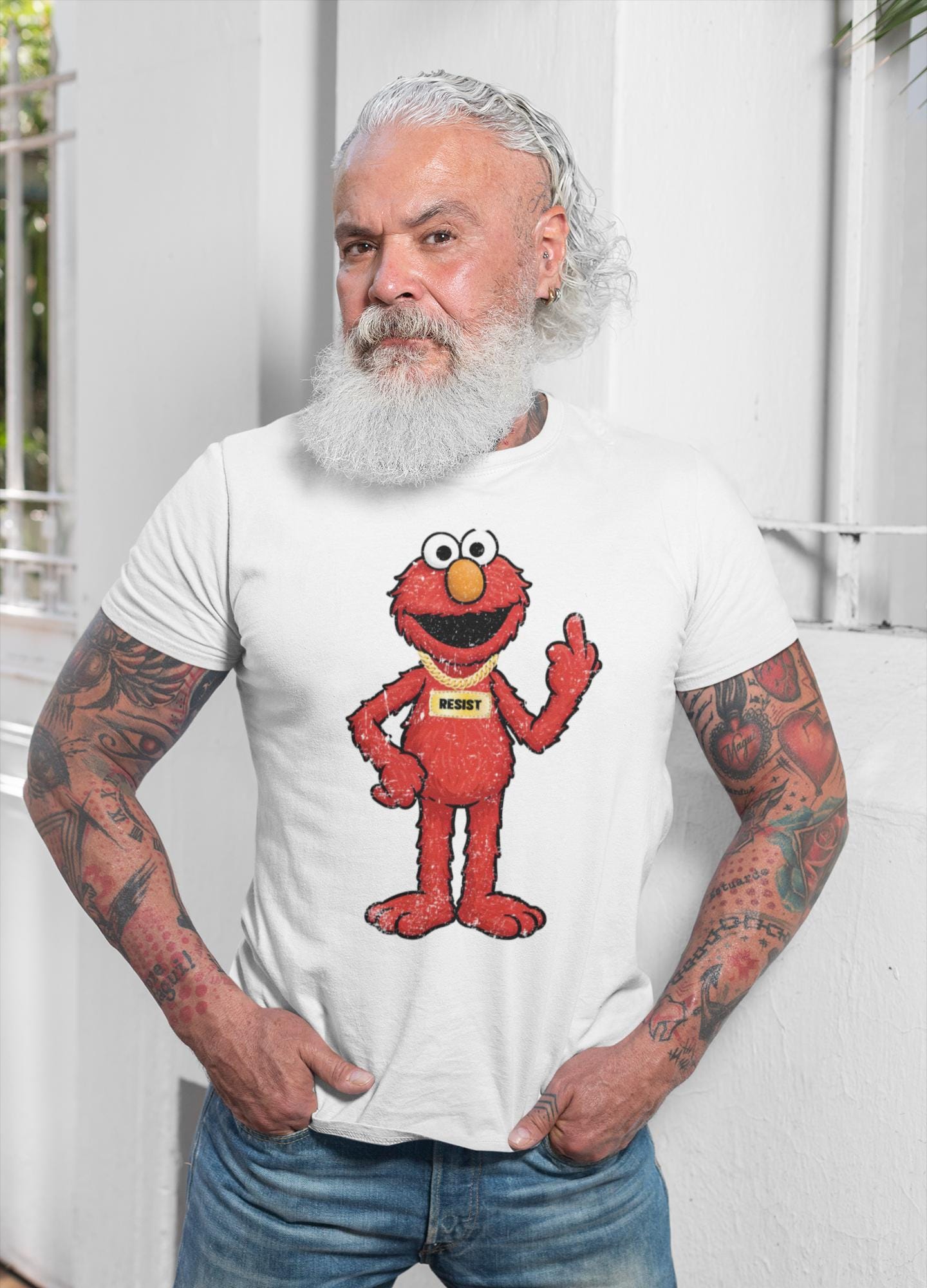 Elmo Fuck You Resist Unisex T-shirt