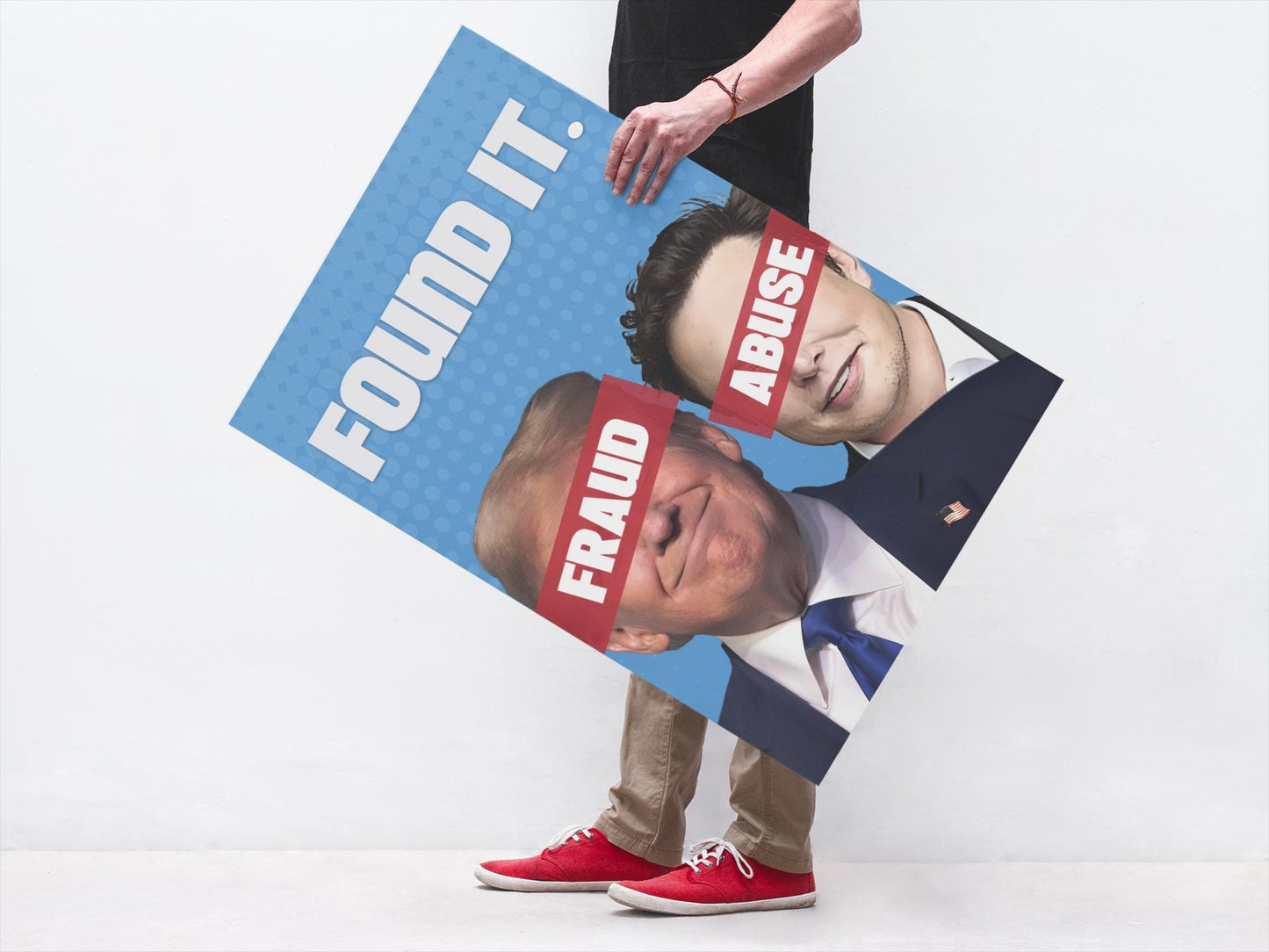 Fraud and Abuse Foam Board Protest Sign, Anti-Trump Resistance, Political Activist Poster, Rally Banner, Protest Poster