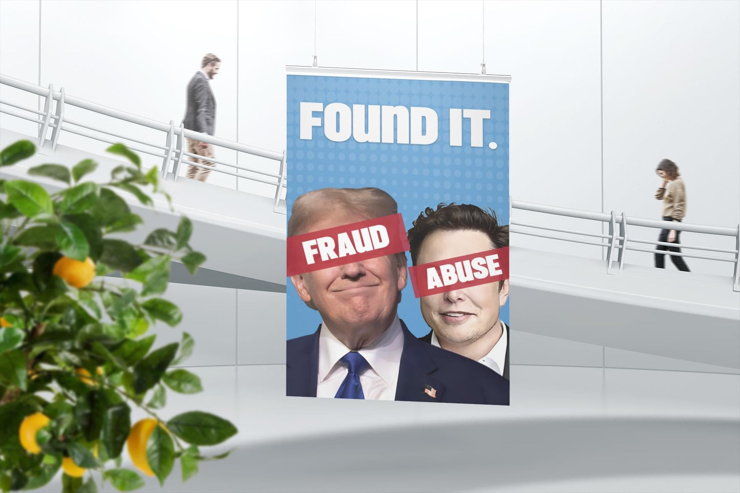 Fraud and Abuse Foam Board Protest Sign, Anti-Trump Resistance, Political Activist Poster, Rally Banner, Protest Poster