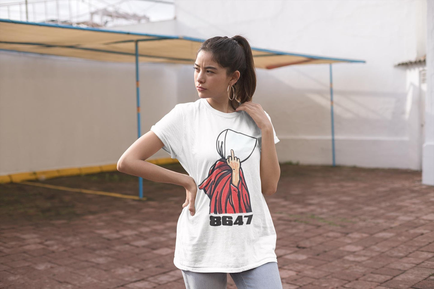 8647 Handmaid Feminist Political Graphic Tee