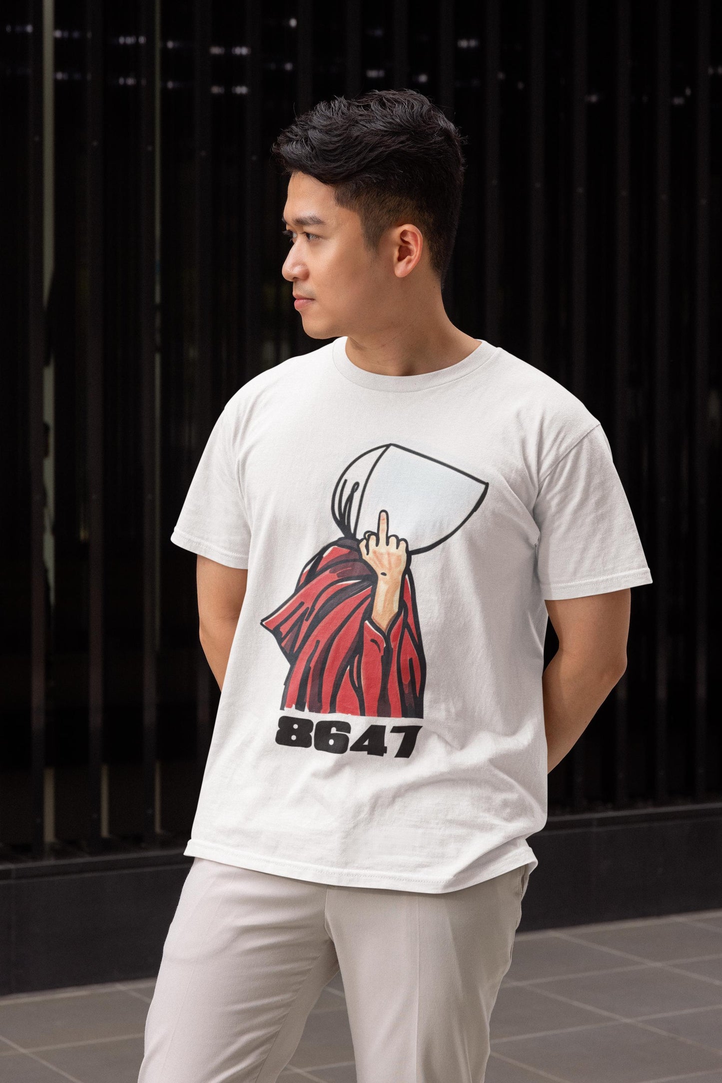 8647 Handmaid Feminist Political Graphic Tee