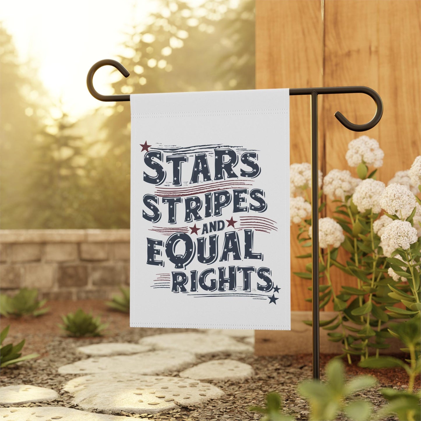 Stars Stripes and Equal Rights Yard Flag