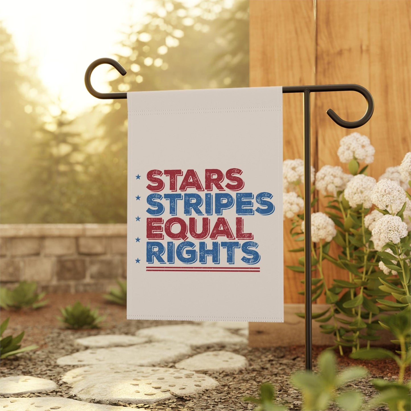 Stars Stripes and Equal Rights Yard Flag