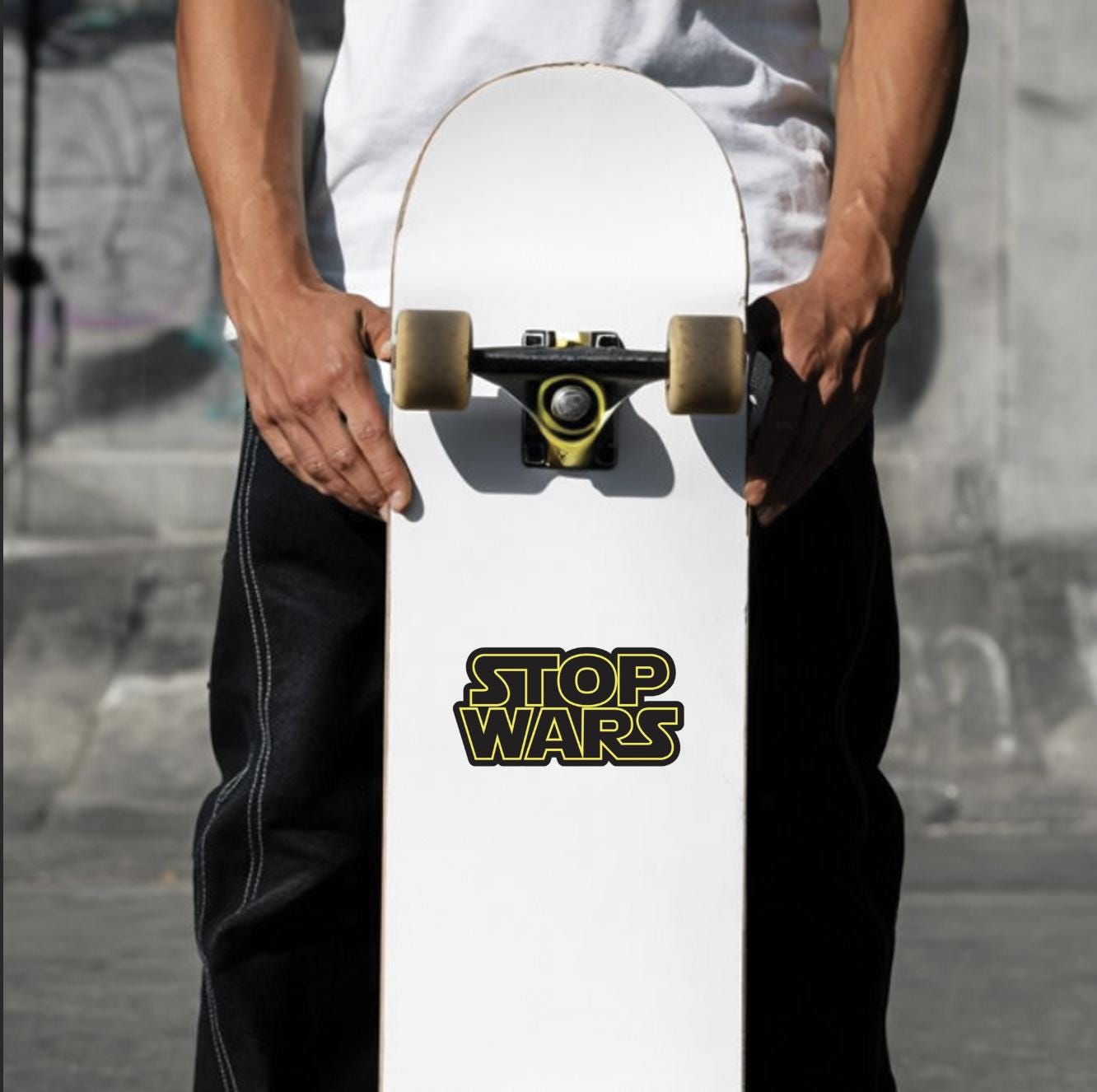 STOP WARS Sticker - Star Wars Font Anti-War Decal - Political Protest Vinyl Sticker - Peace Activist Gift - Laptop, Water Bottle, Car