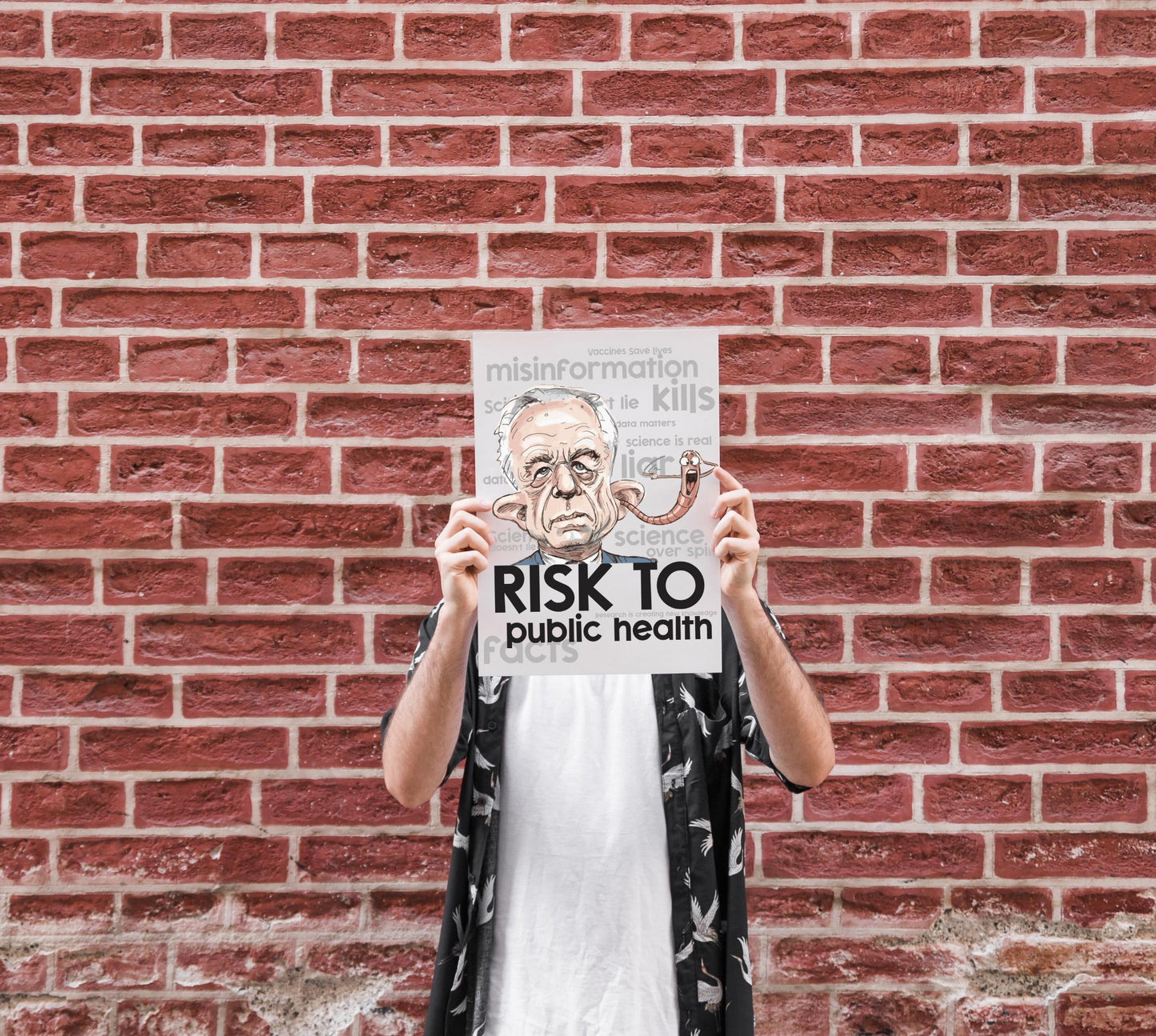 RFK Jr. Protest Poster, Risk to Public Health Print, Anti-Misinformation Science Poster, Pro Vaccine Protest Sign, Political Satire Poster