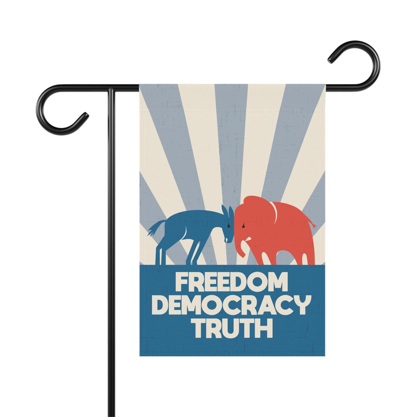 Freedom Democracy Truth Yard Flag in 2 sizes
