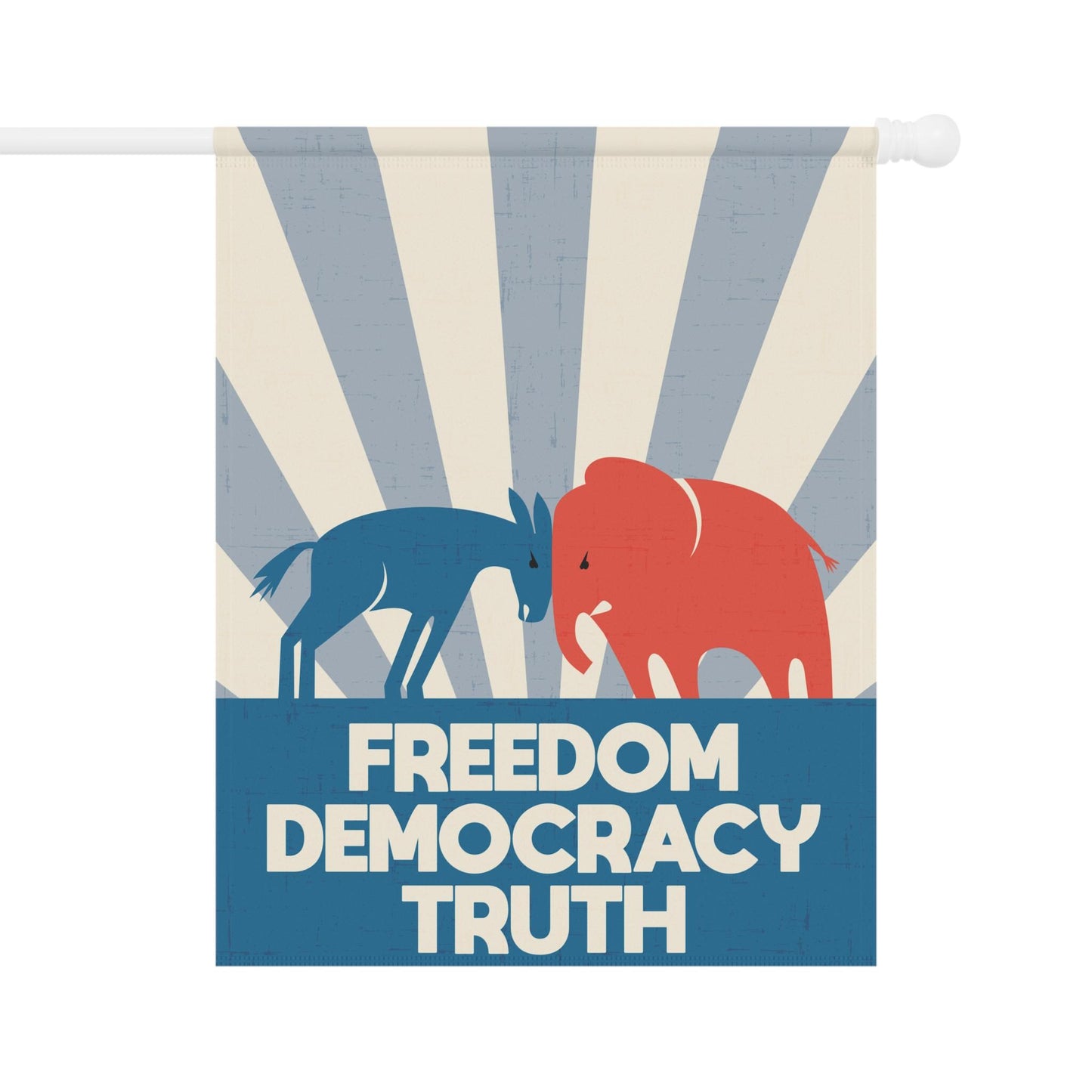 Freedom Democracy Truth Yard Flag in 2 sizes