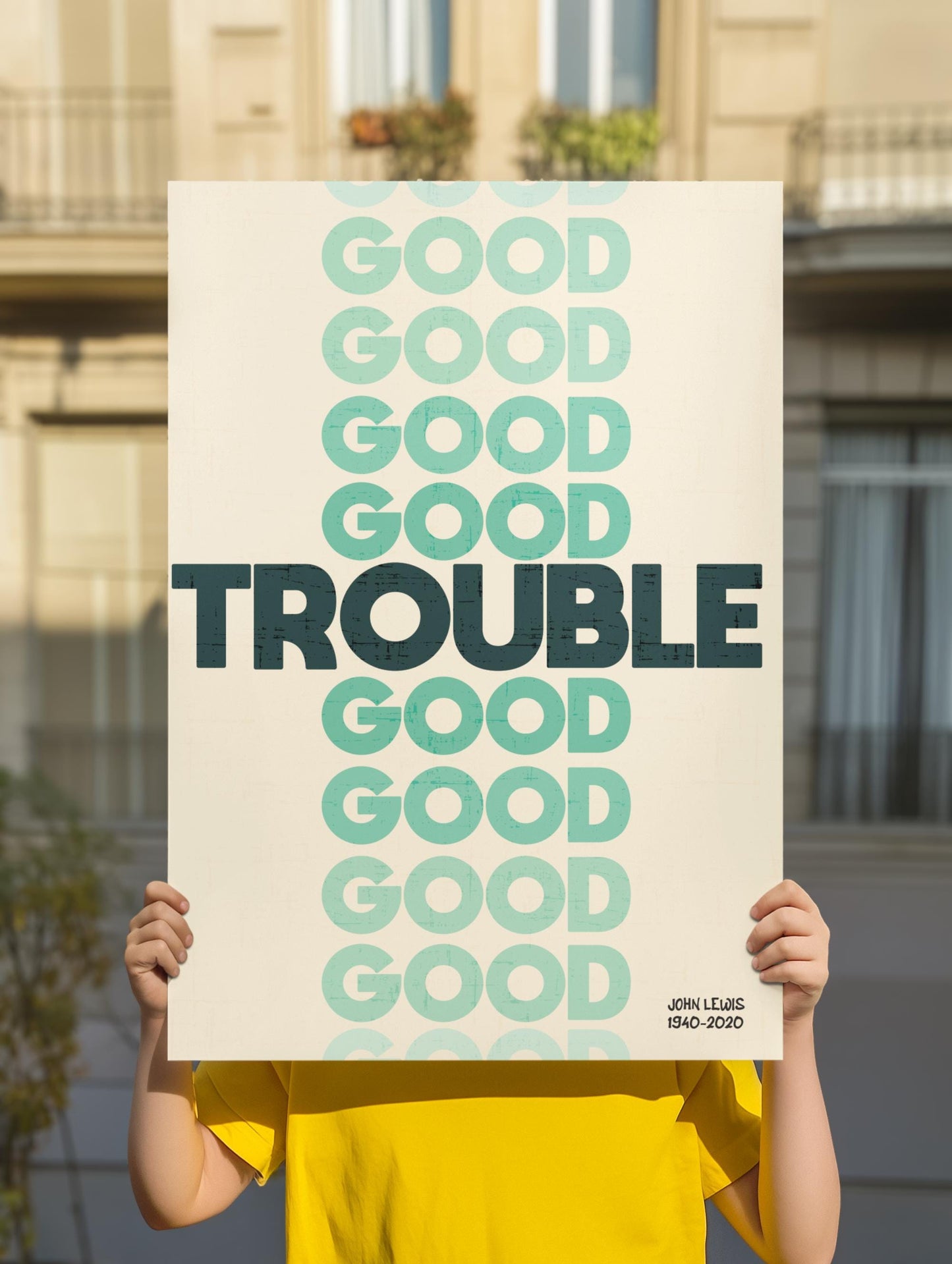 John Lewis “Good Trouble Lives On Poster, Civil Rights Quote Wall Art,Protest Poster, Black History Artwork July 17 Good Trouble Day