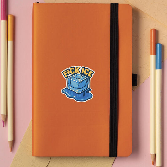 F*CK ICE Sticker, Anti ICE Vinyl Decal, Pro-Immigrant Activist Sticker, Anti-Fascist Protest Sticker,