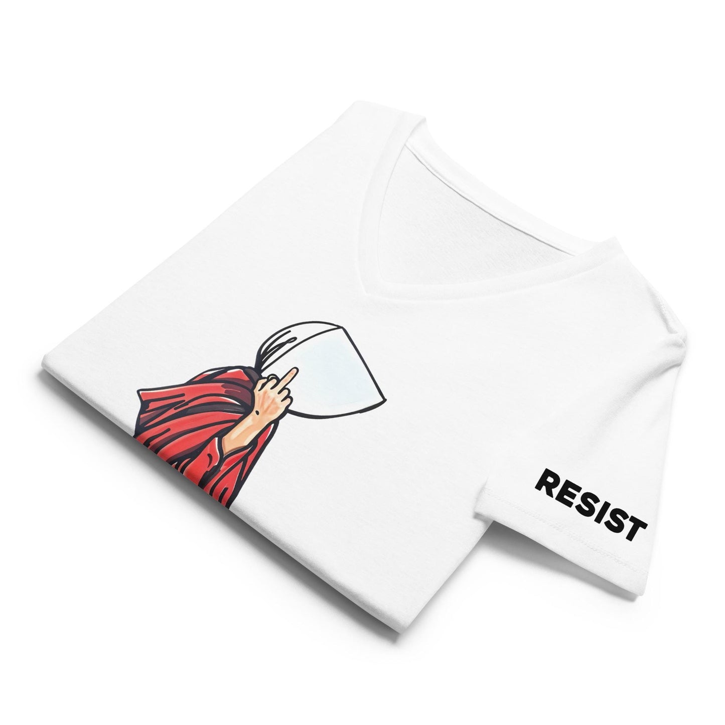 Womens relaxed v-neck 8647 Handmaid Protest Shirt