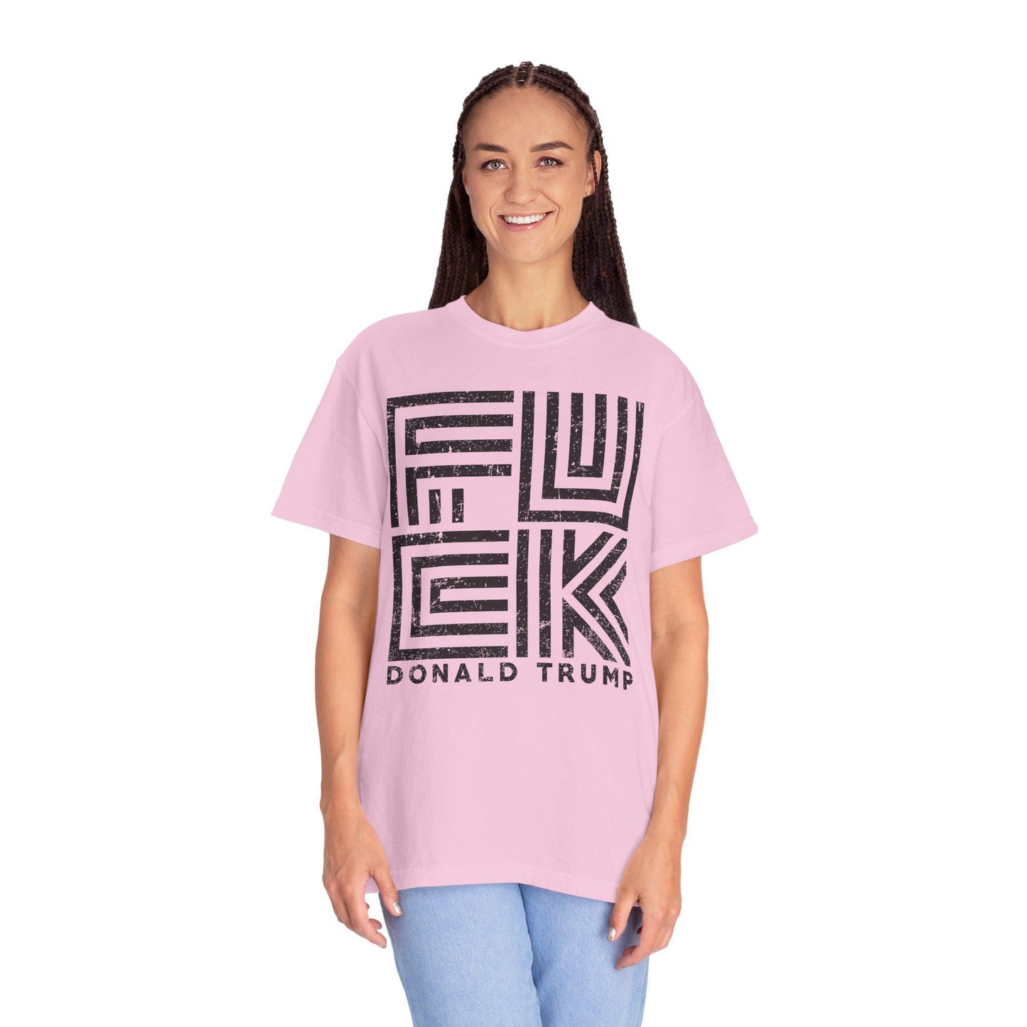 Fuck Trump Line Art Shirt Graphic Tee