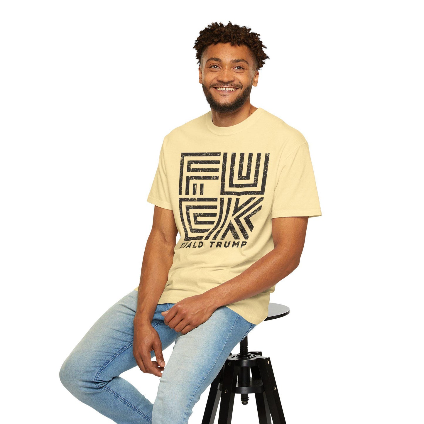 Fuck Trump Line Art Shirt Graphic Tee