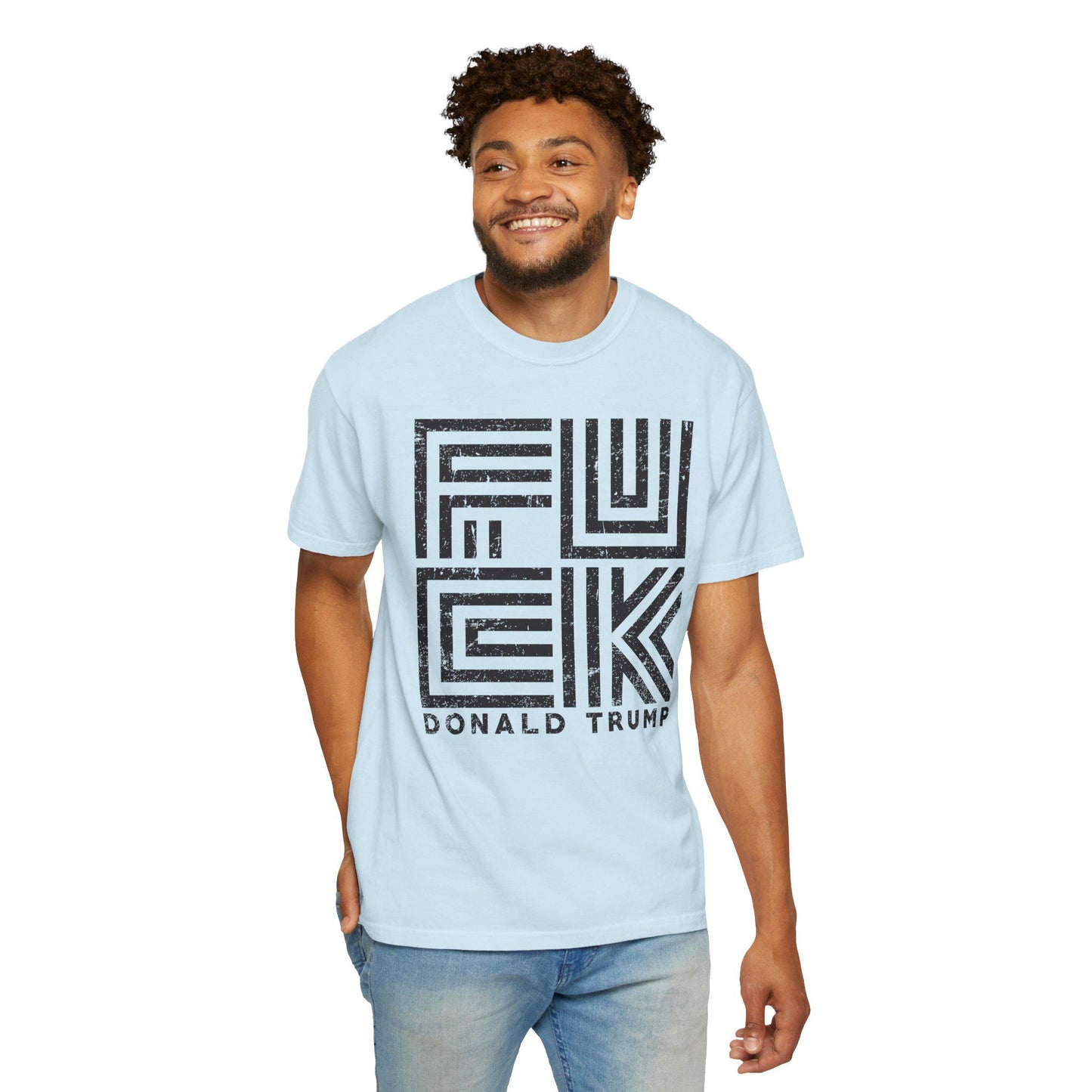 Fuck Trump Line Art Shirt Graphic Tee