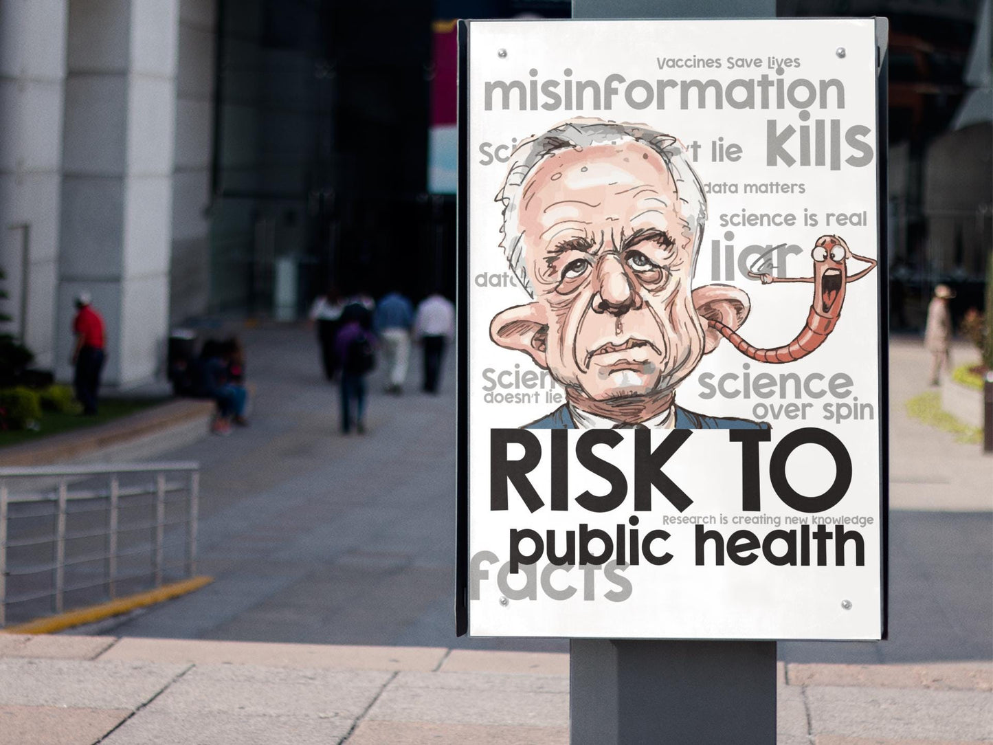 RFK Jr. Protest Poster, Risk to Public Health Print, Anti-Misinformation Science Poster, Pro Vaccine Protest Sign, Political Satire Poster