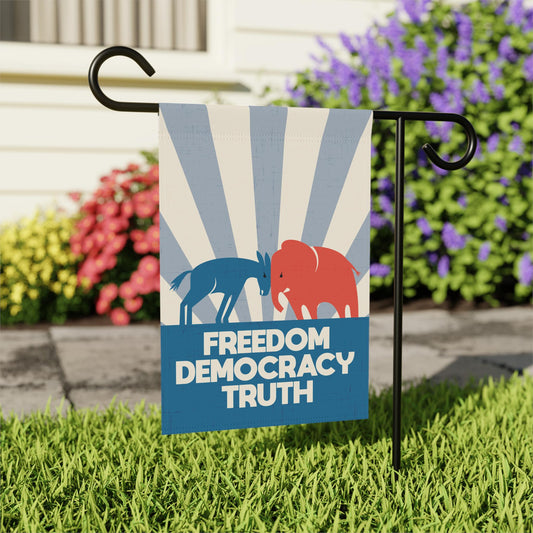Freedom Democracy Truth Yard Flag in 2 sizes